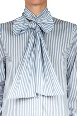 - Camicia - 451489 - Bianco/Blu^La Femme Blanche Fashion
