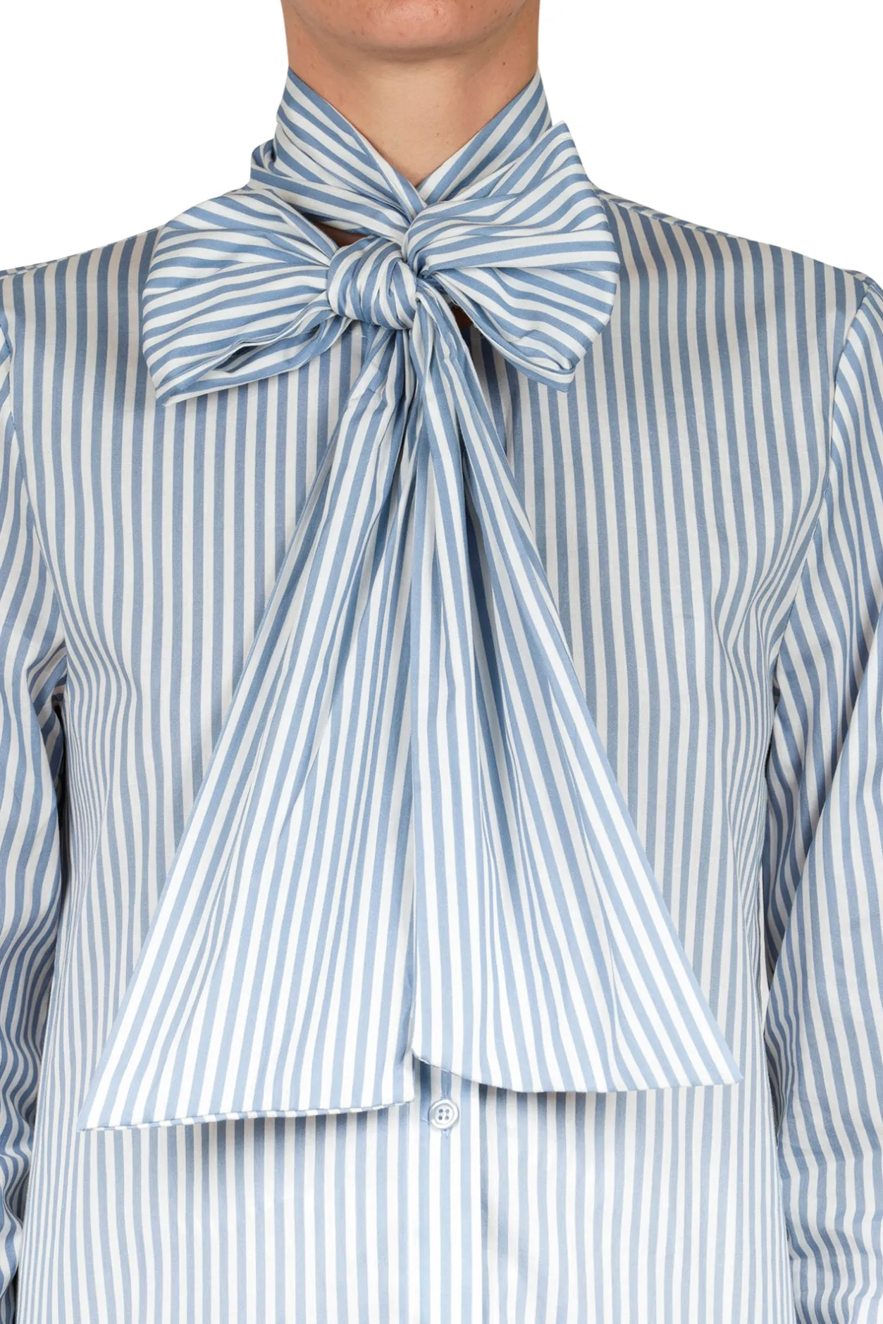 - Camicia - 451489 - Bianco/Blu^La Femme Blanche Fashion