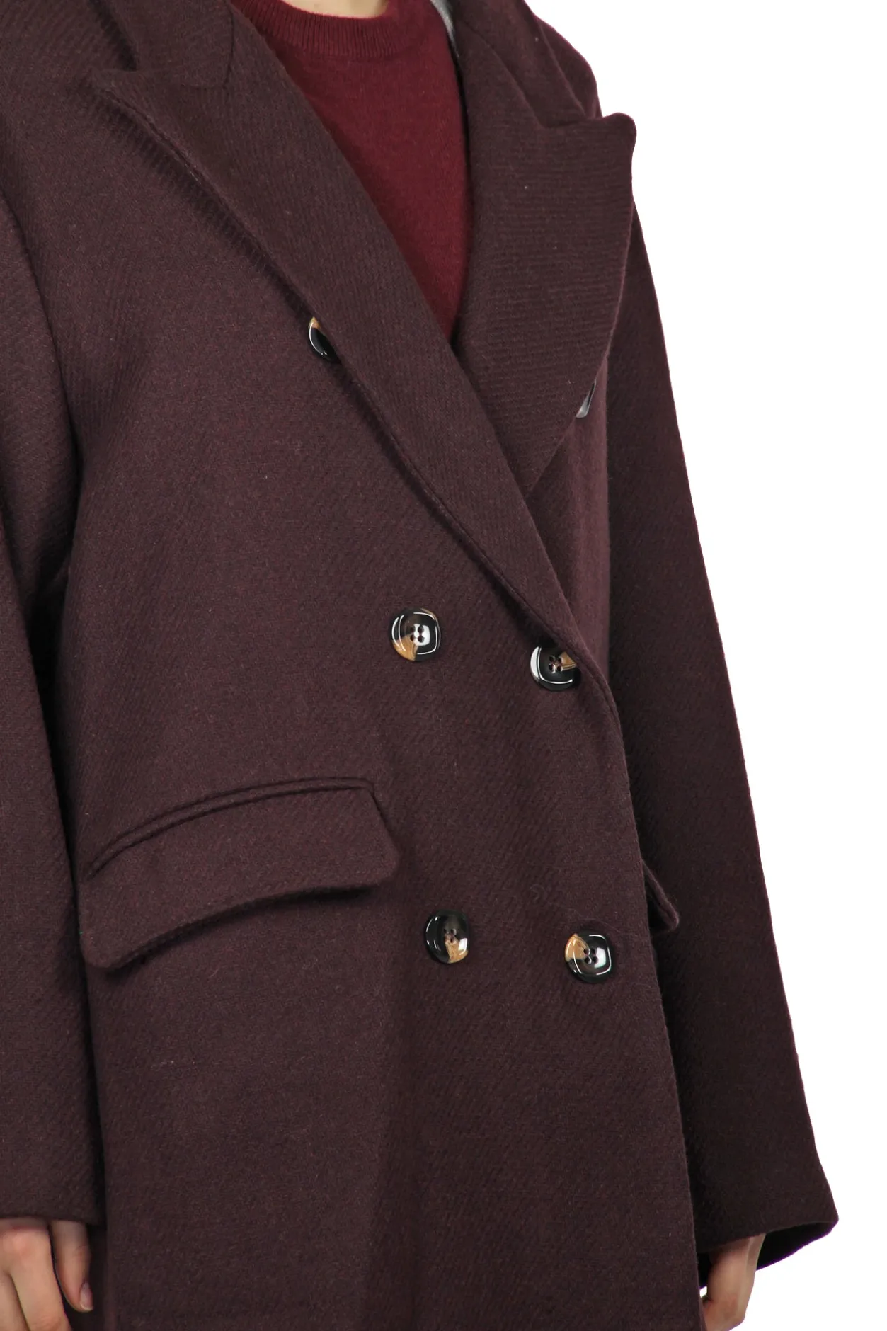 - Cappotto - 442128 - Bordeaux^La Femme Blanche Hot