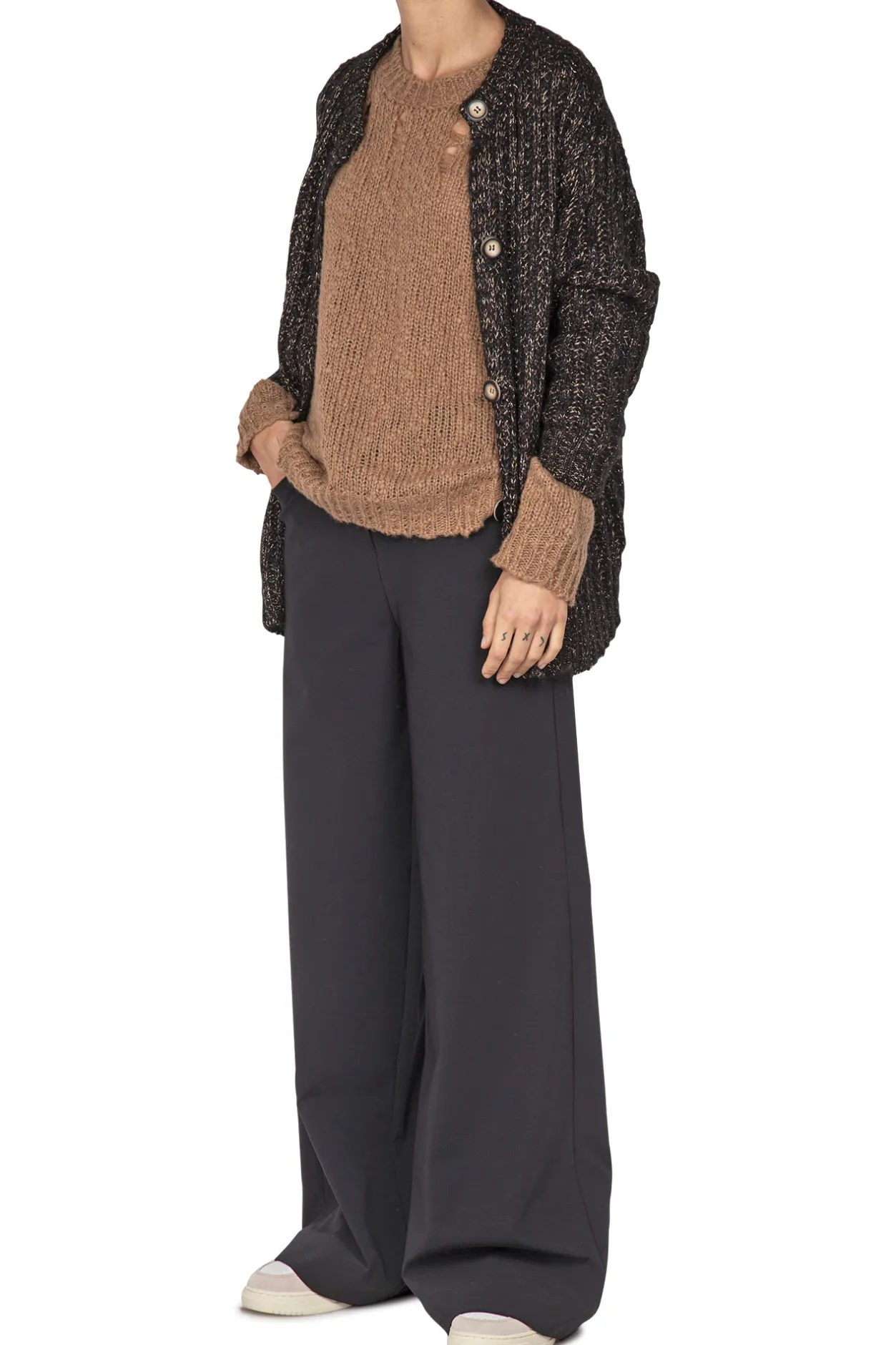 - Cardigan - 441809 - Nero^La Femme Blanche Clearance