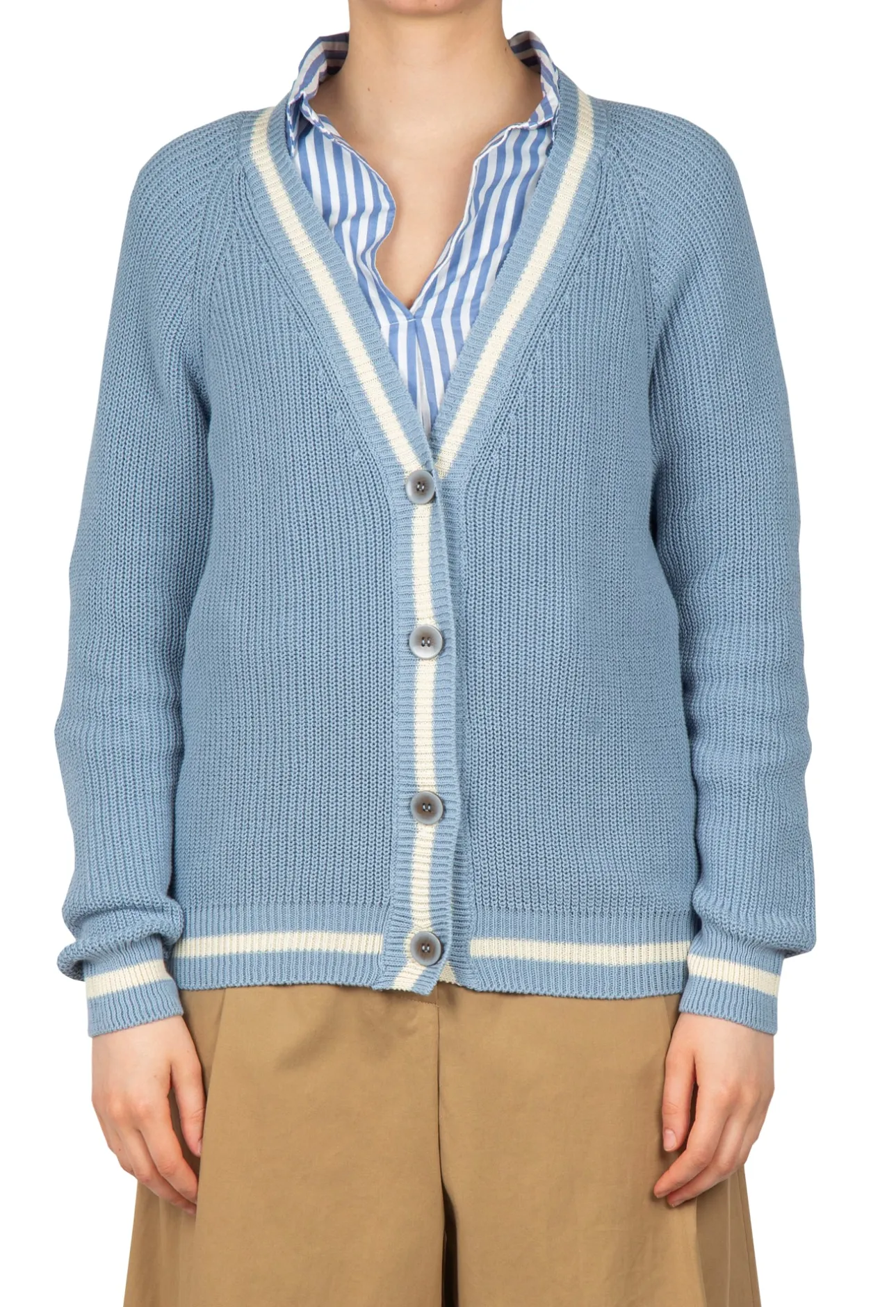 - Cardigan - 451434 - Azzurro^La Femme Blanche Sale
