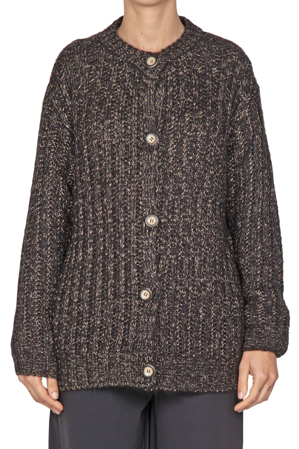 - Cardigan - 441809 - Nero^La Femme Blanche Clearance