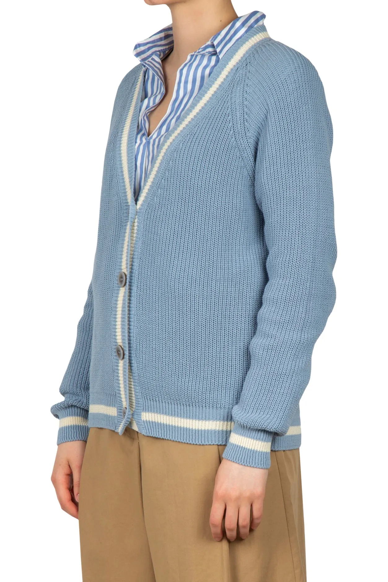 - Cardigan - 451434 - Azzurro^La Femme Blanche Sale