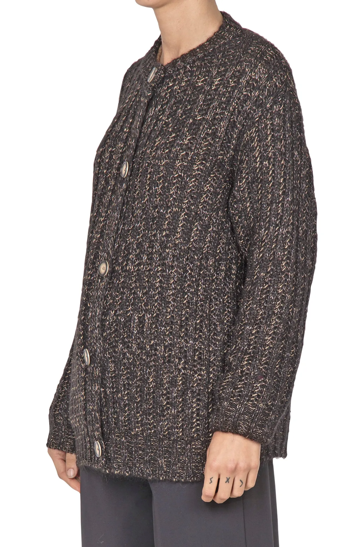 - Cardigan - 441809 - Nero^La Femme Blanche Clearance