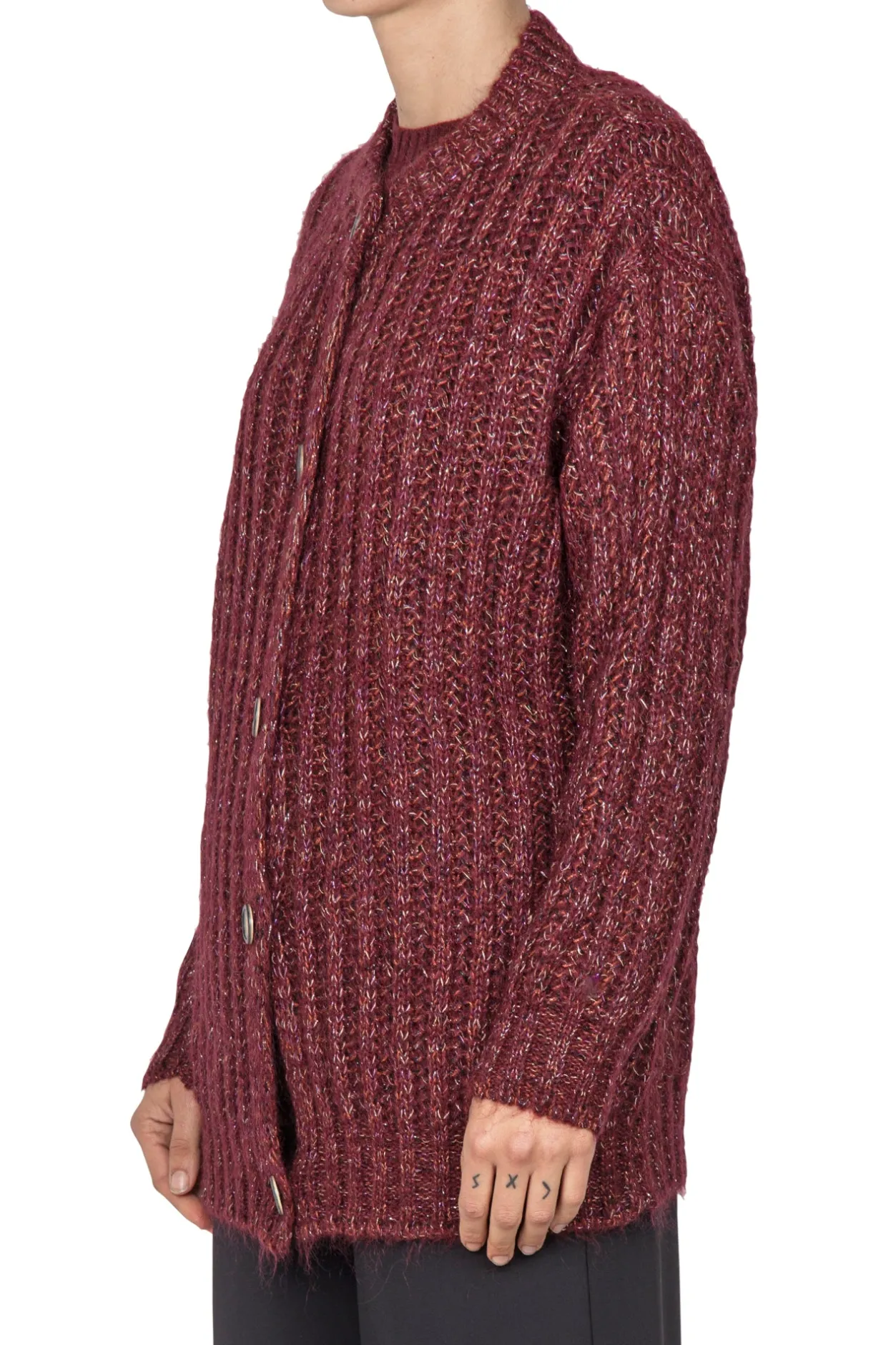 - Cardigan - 441809 - Bordeaux^La Femme Blanche Discount
