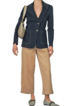 - Giacca - 451445 - Denim scuro^La Femme Blanche Outlet