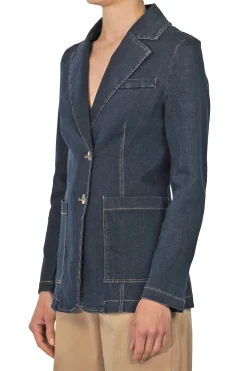 - Giacca - 451445 - Denim scuro^La Femme Blanche Outlet