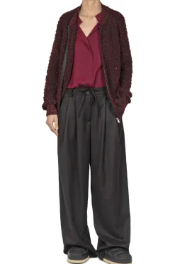 - Giubbotto - 441832 - Bordeaux^La Femme Blanche Outlet