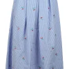 - Gonna - 451502 - Bianco/Azzurro^La Femme Blanche Discount