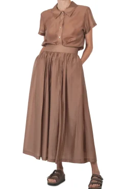 - Gonna - 451601 - Cammello^La Femme Blanche Sale