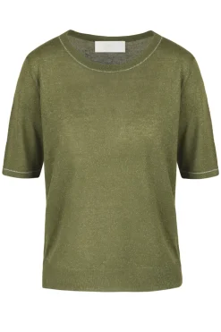 - Maglia - 451548 - Militare^La Femme Blanche Hot