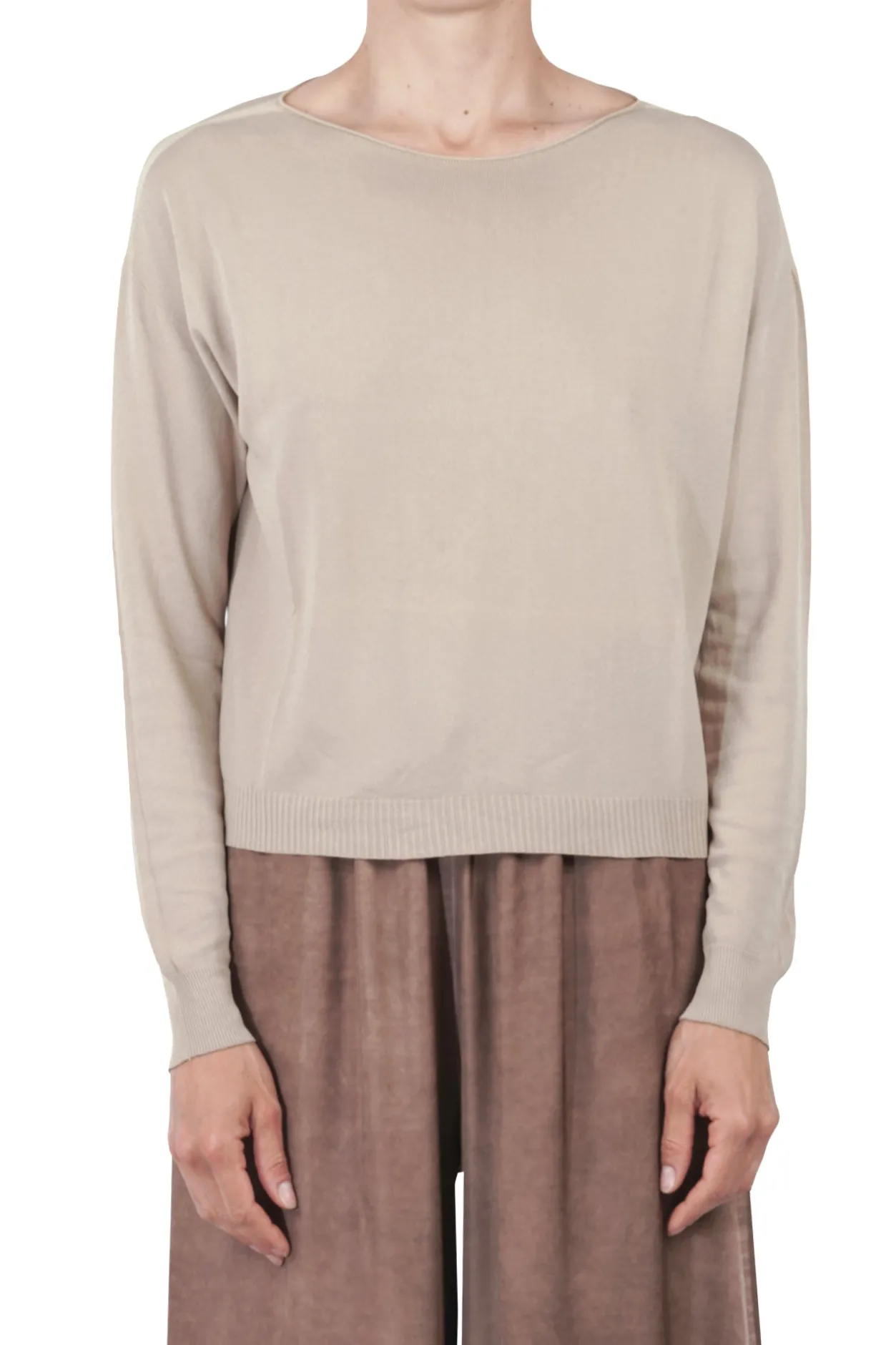 - Maglia - 451544 - Taupe^La Femme Blanche Sale