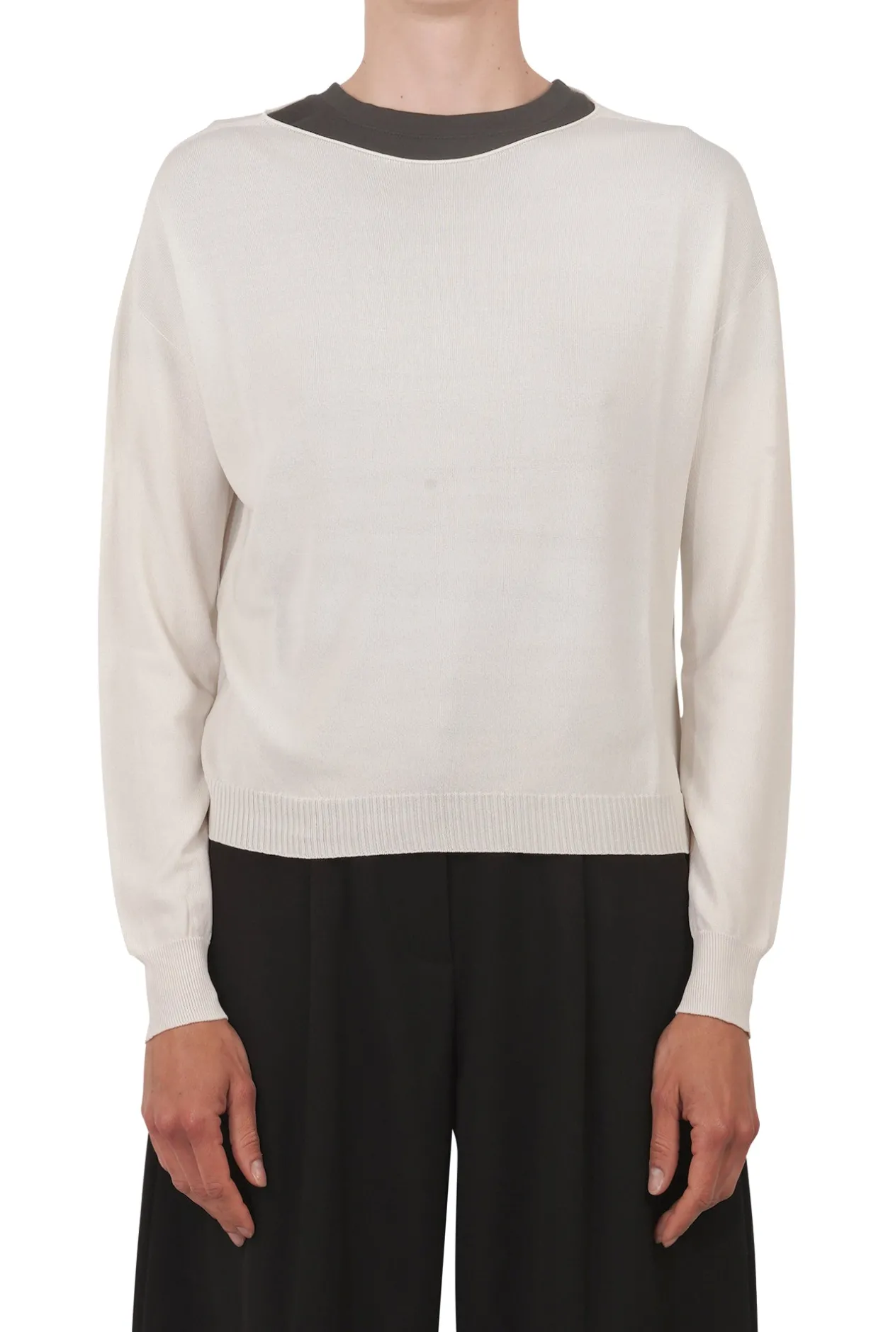 - Maglia - 451544 - Gesso^La Femme Blanche Fashion