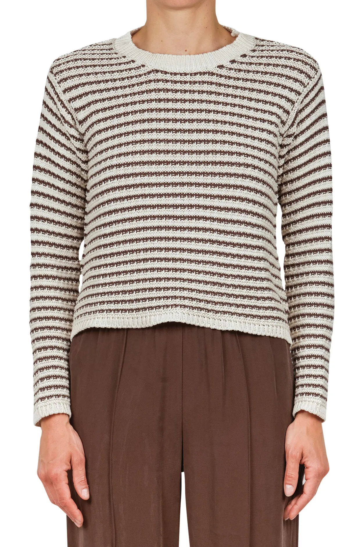 - Maglia - 451521 - Gesso/Moro^La Femme Blanche Sale