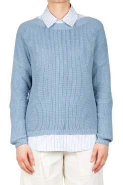 - Maglia - 451433 - Azzurro^La Femme Blanche Hot