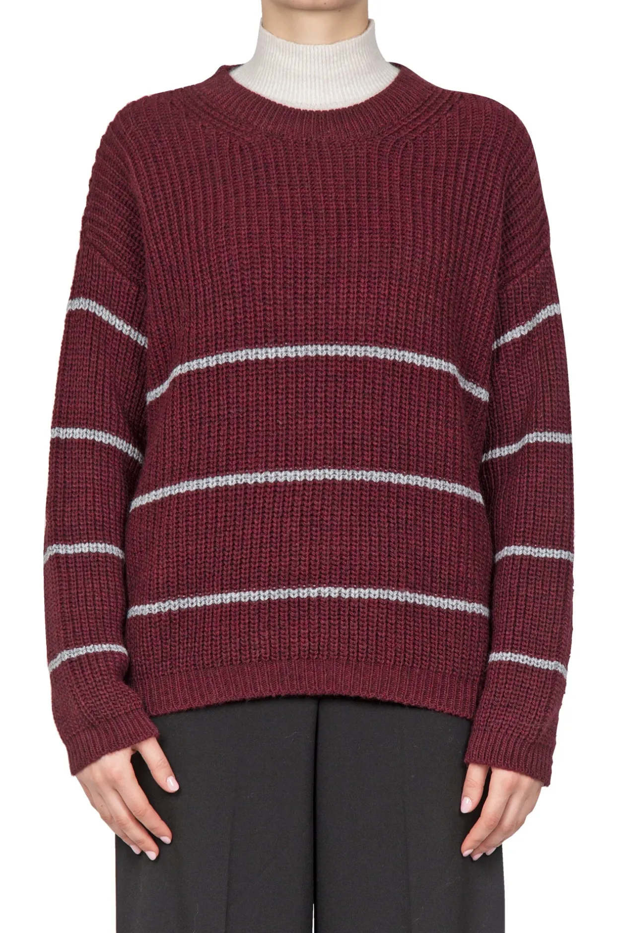 - Maglia - 442175 - Bordeaux^La Femme Blanche Discount