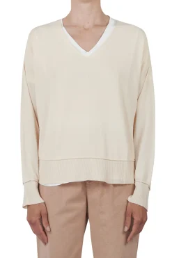 - Maglia - 451545 - Sabbia^La Femme Blanche New