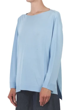 - Maglia - 451542 - Celeste^La Femme Blanche Clearance