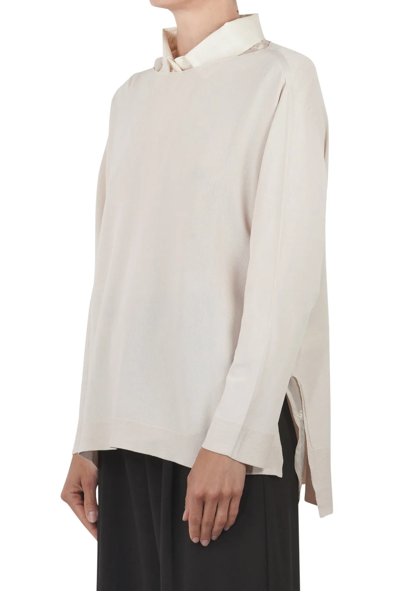 - Maglia - 451542 - Avorio^La Femme Blanche Discount