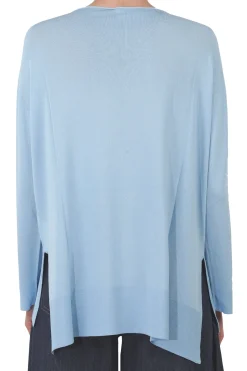 - Maglia - 451542 - Celeste^La Femme Blanche Clearance