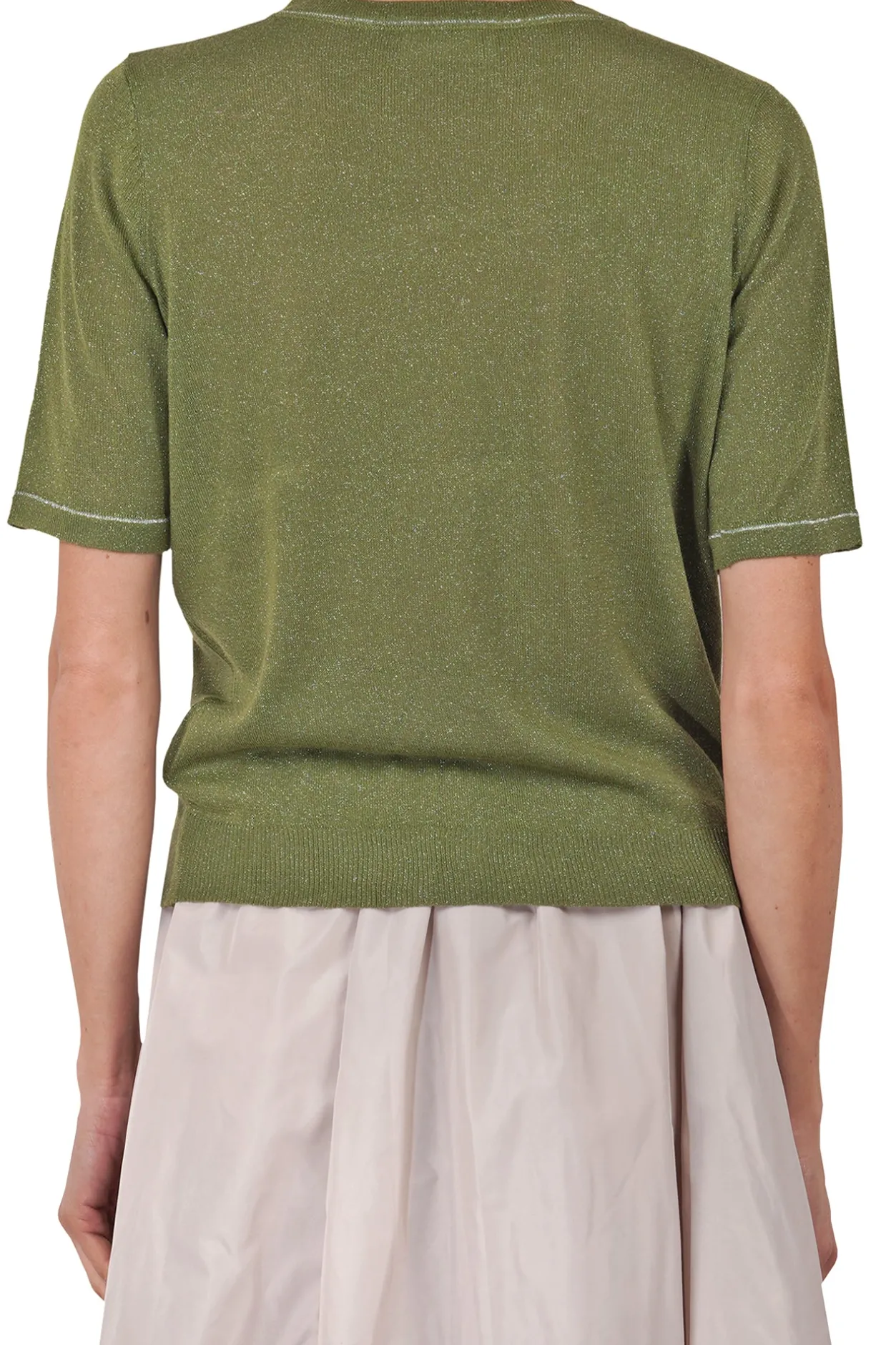- Maglia - 451548 - Militare^La Femme Blanche Hot