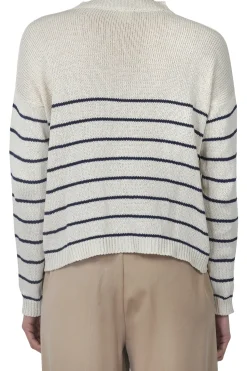 - Maglia - 451522 - Gesso/Blu^La Femme Blanche Clearance