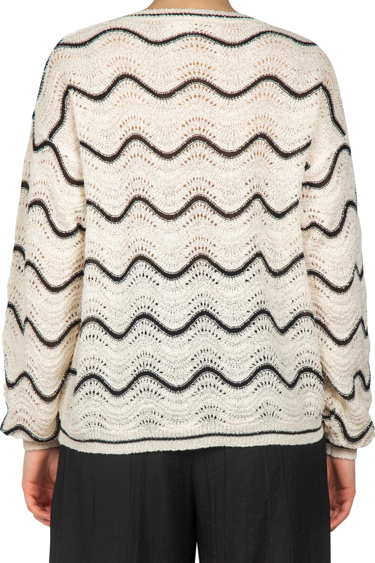 - Maglia - 451436 - Panna/Nero^La Femme Blanche Sale
