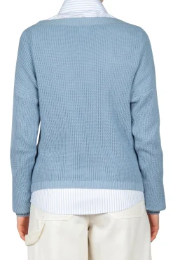 - Maglia - 451433 - Azzurro^La Femme Blanche Hot