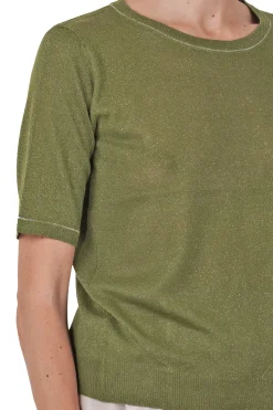 - Maglia - 451548 - Militare^La Femme Blanche Hot