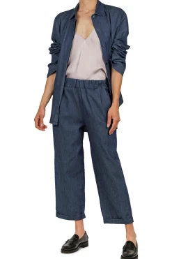 - Pantalone - 451483 - Denim scuro^La Femme Blanche Outlet
