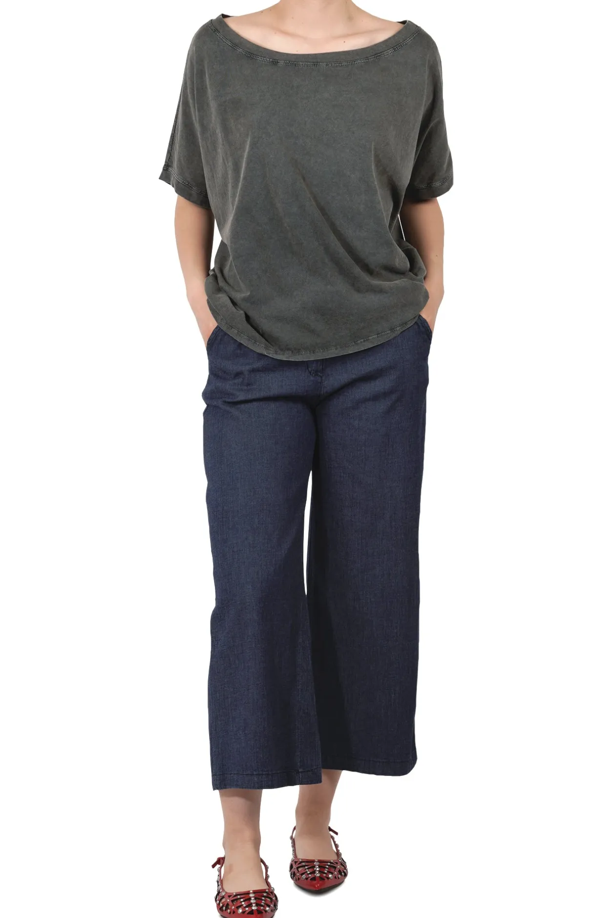 - Pantalone - 451528 - Denim scuro^La Femme Blanche Online