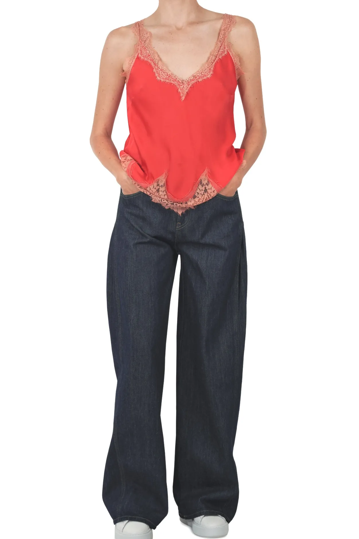 - Top - 451603 - Rosso^La Femme Blanche Best