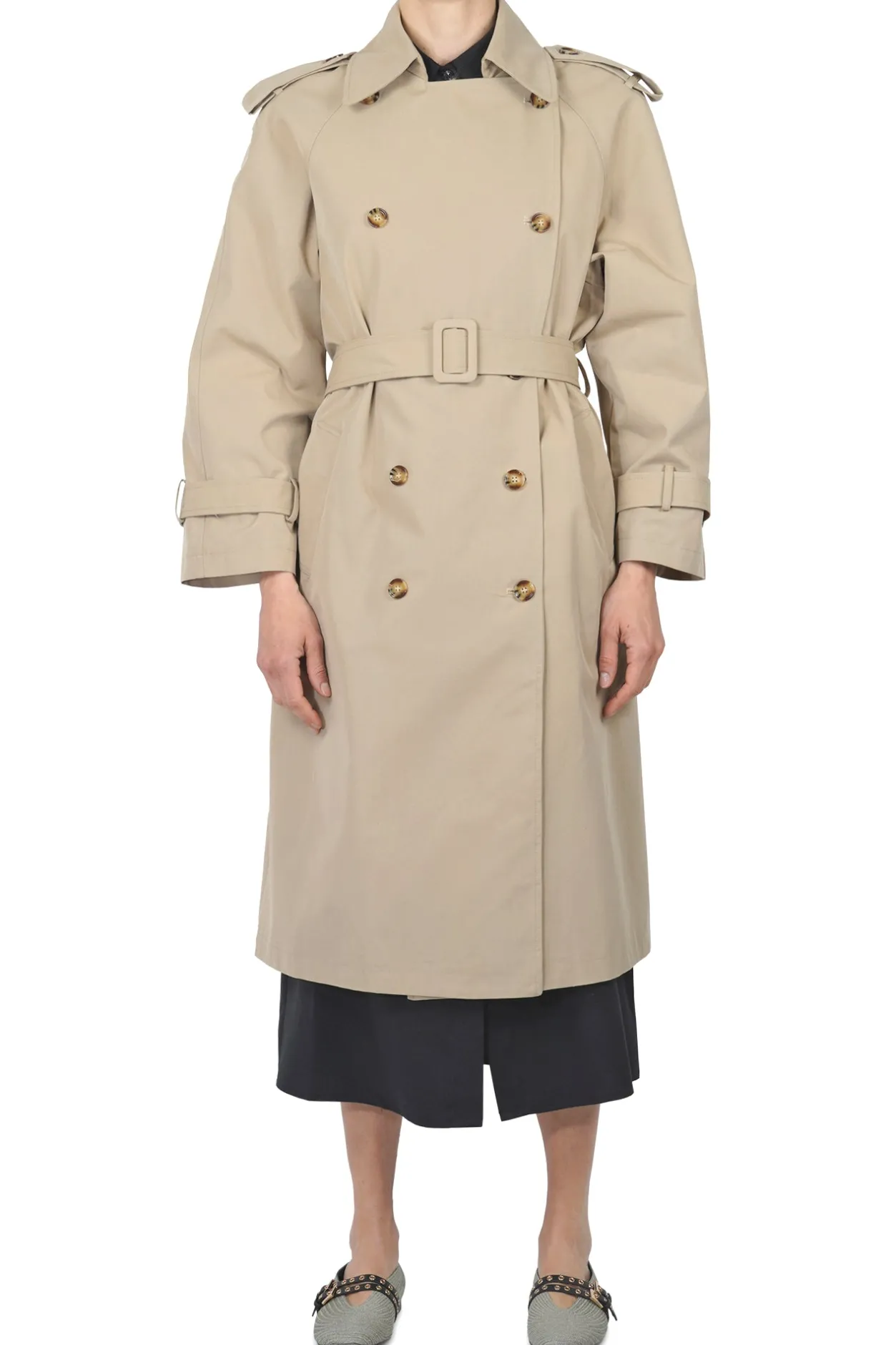 - Trench - 451449 - Beige^La Femme Blanche Sale