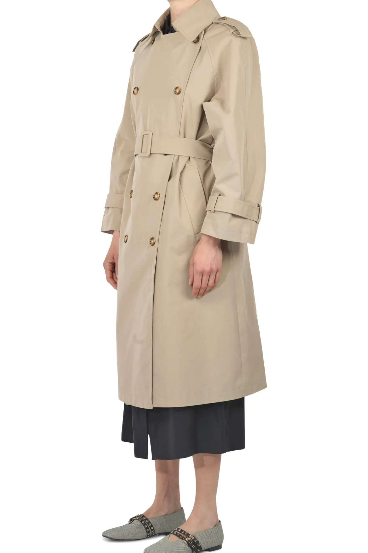 - Trench - 451449 - Beige^La Femme Blanche Sale