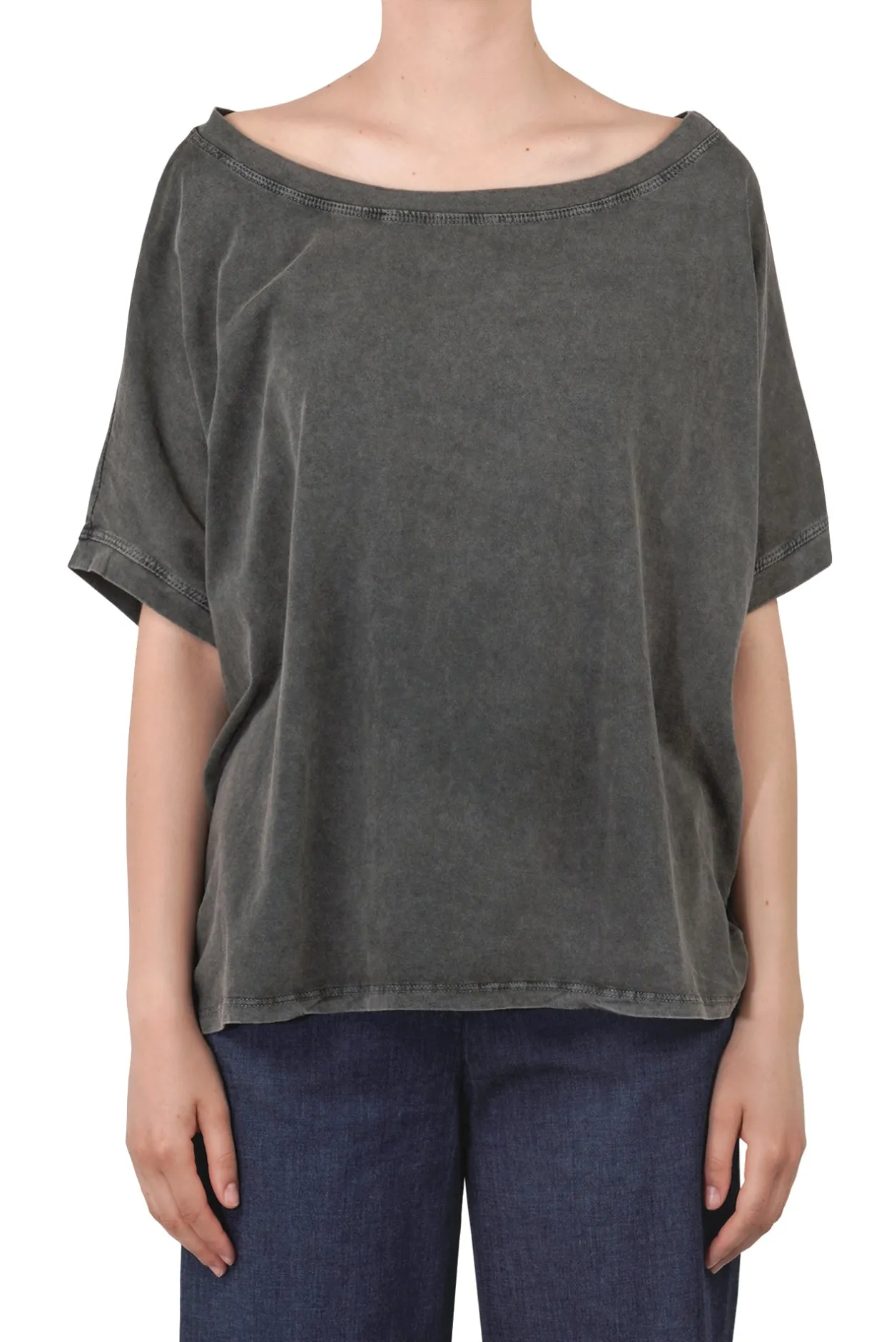 - T-shirt - 451527 - Nero^La Femme Blanche Sale