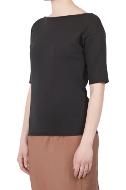 - T-shirt - 451529 - Nero^La Femme Blanche Outlet