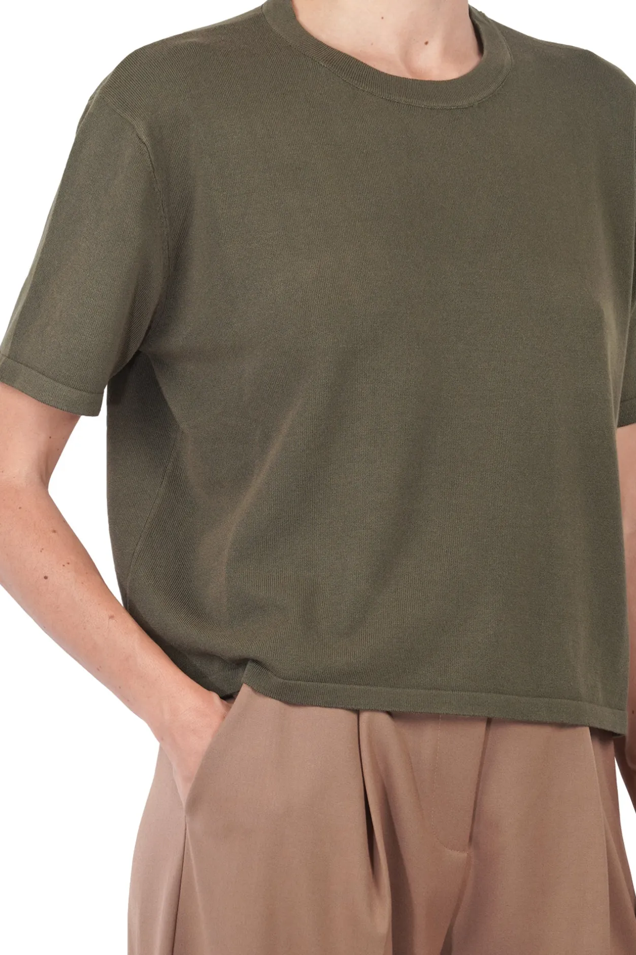 - T-shirt - 451549 - Militare^La Femme Blanche Clearance