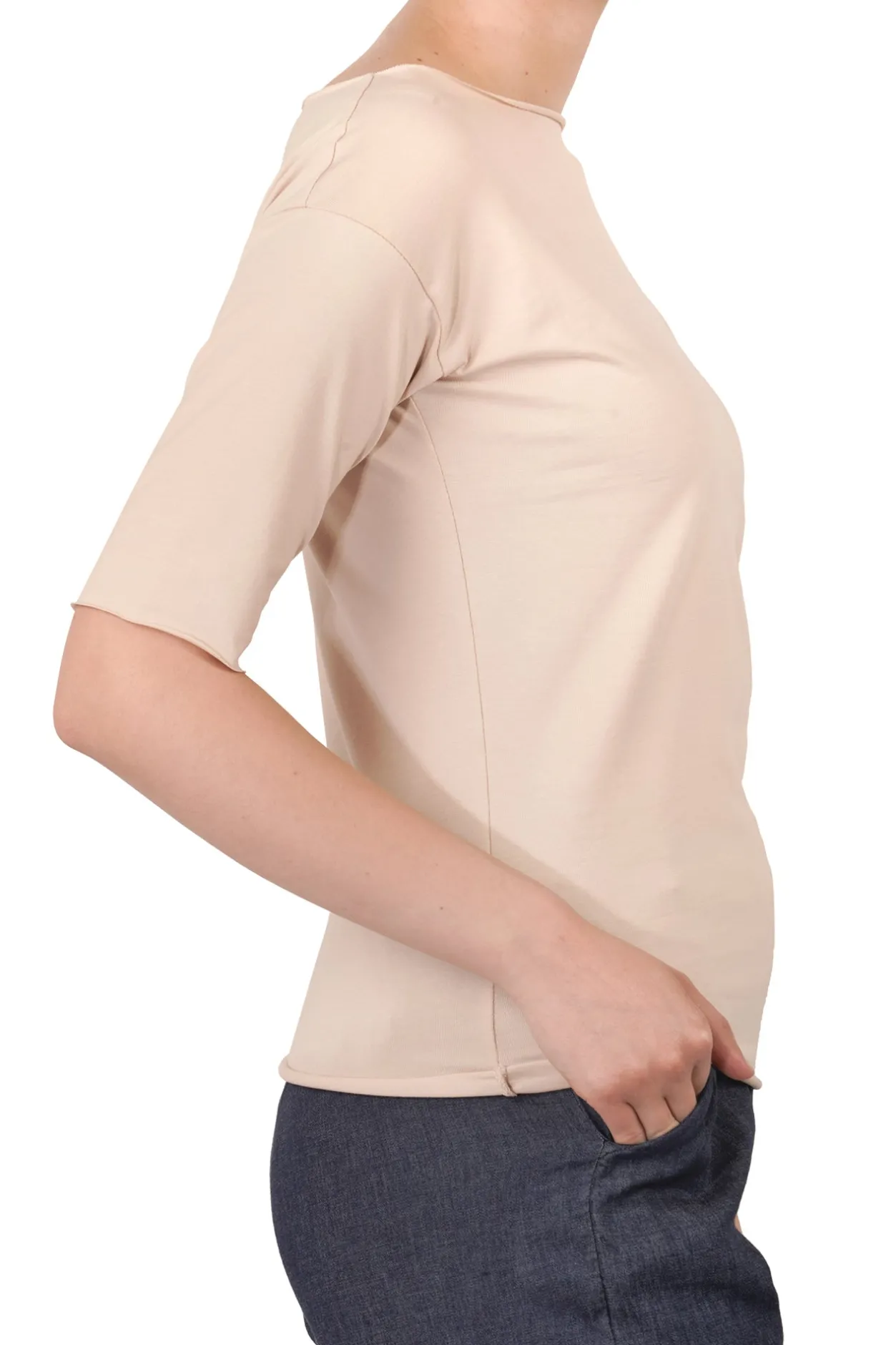 - T-shirt - 451529 - Beige^La Femme Blanche Fashion