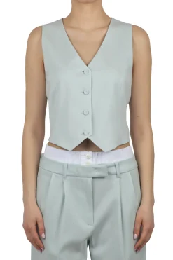 - Gilet - 450571 - Verde acqua^Liviana Conti Clearance