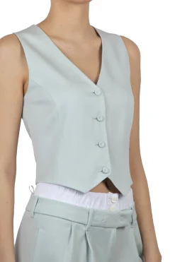 - Gilet - 450571 - Verde acqua^Liviana Conti Clearance
