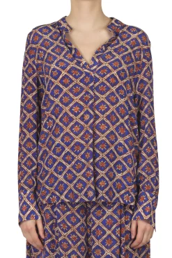 - Blusa - 450742 - Blu/Marrone^Maliparmi New