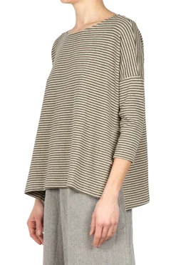 - Maglia - 450627 - Verde/Latte^Mama B Discount