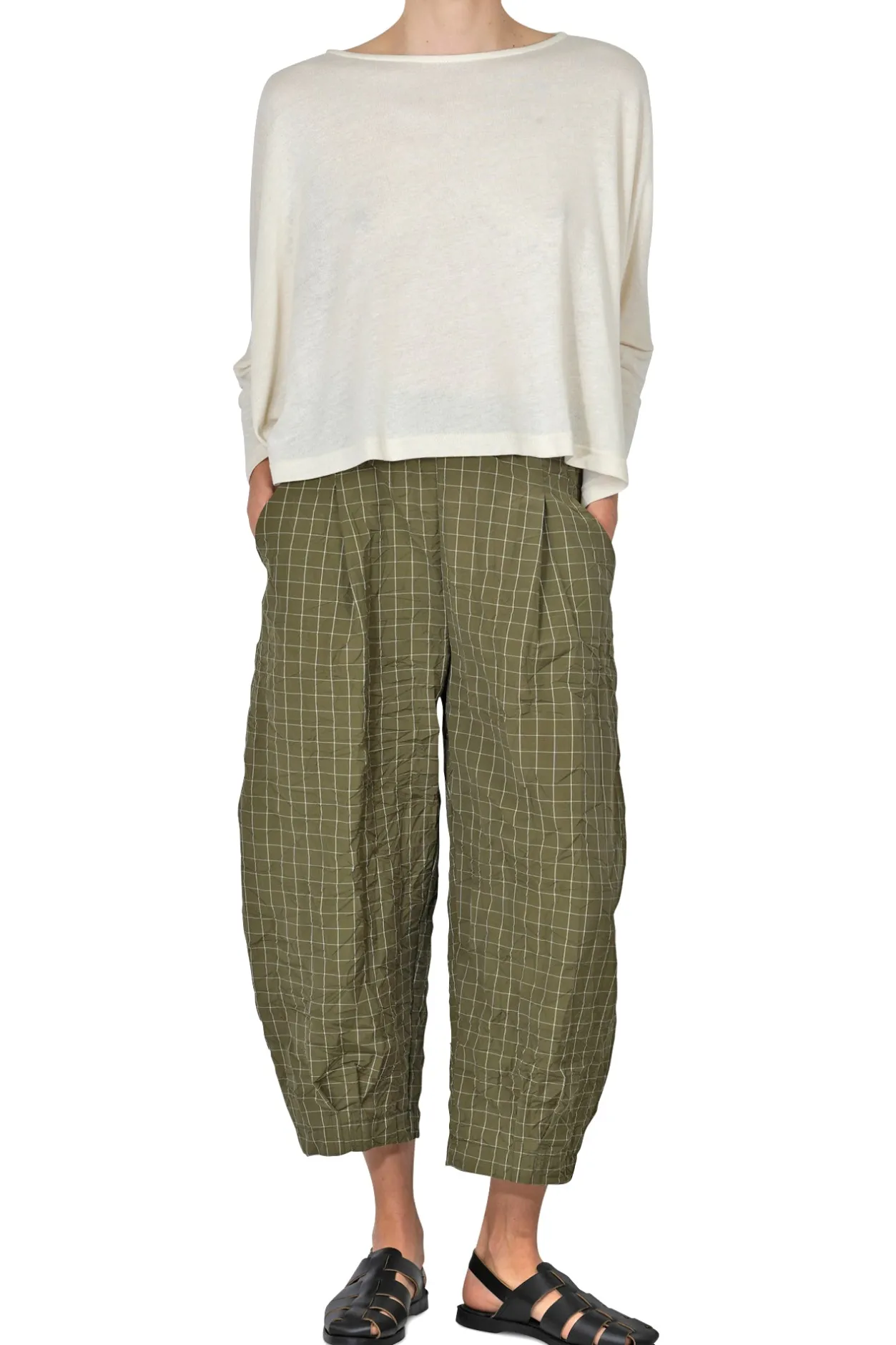 - Pantalone - 450655 - Verde/Latte^Mama B Fashion
