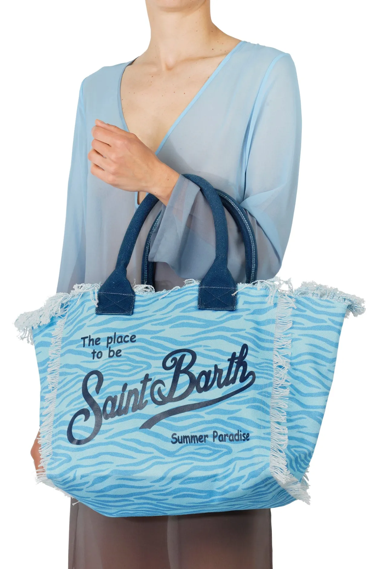 - Borsa grande - 450955 - Fantasia Azzurro^MC2 Saint Barth Best
