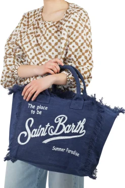 - Borsa grande - 450936 - Blu^MC2 Saint Barth Outlet