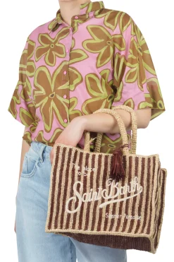 - Borsa media - 450922 - Beige/Marrone^MC2 Saint Barth Hot