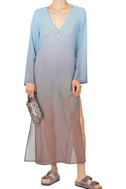 - Caftano - 450898 - Azzurro/Marrone^MC2 Saint Barth Clearance