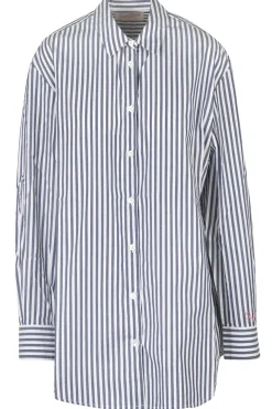 - Camicia - 450901 - Bianco/Blu^MC2 Saint Barth Clearance