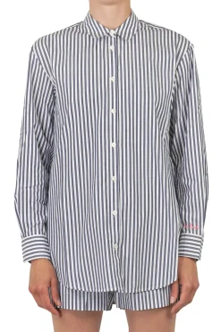 - Camicia - 450901 - Bianco/Blu^MC2 Saint Barth Clearance