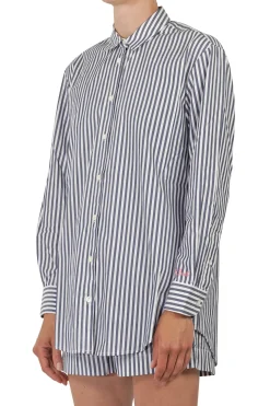 - Camicia - 450901 - Bianco/Blu^MC2 Saint Barth Clearance